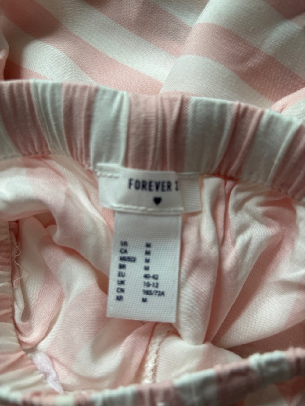 Womens Striped Pajama Pants - Pink & Blue - Picture 2 of 6